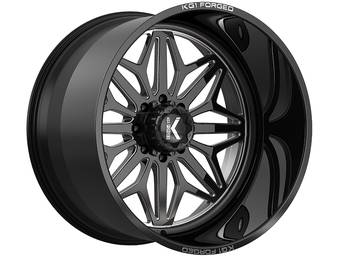 KG1 Forged Milled Gloss Black Snow Wheel