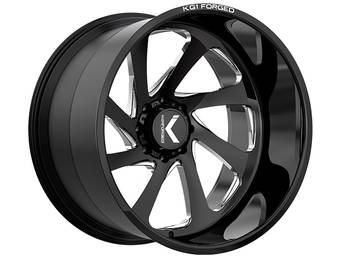 KG1 Forged Milled Gloss Black Swoop Wheel
