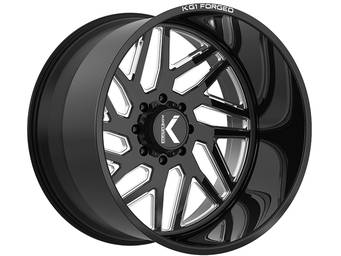 KG1 Forged Milled Gloss Black Yaz-N Wheel