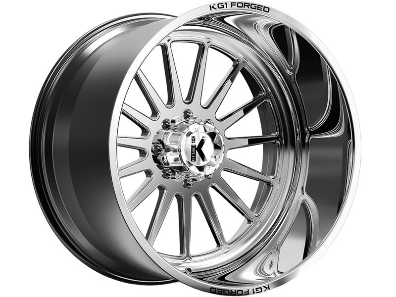 KG1 Polished Rays Wheels RealTruck
