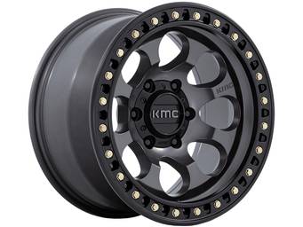 KMC Grey KM550 Riot SBL Wheel