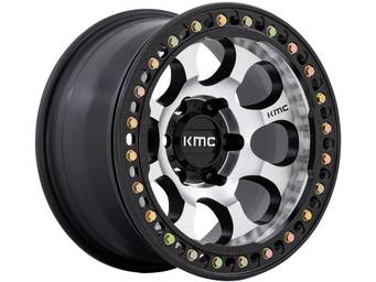 KMC Machined Matte Black KM237 Riot Beadlock Wheel