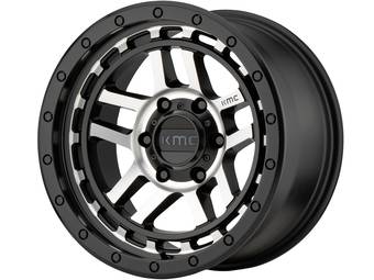 KMC Machined Matte Black KM540 Recon Wheels