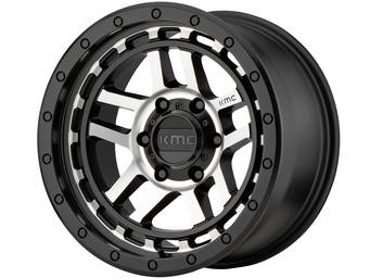 KMC Machined Matte Black KM540 Recon Wheels