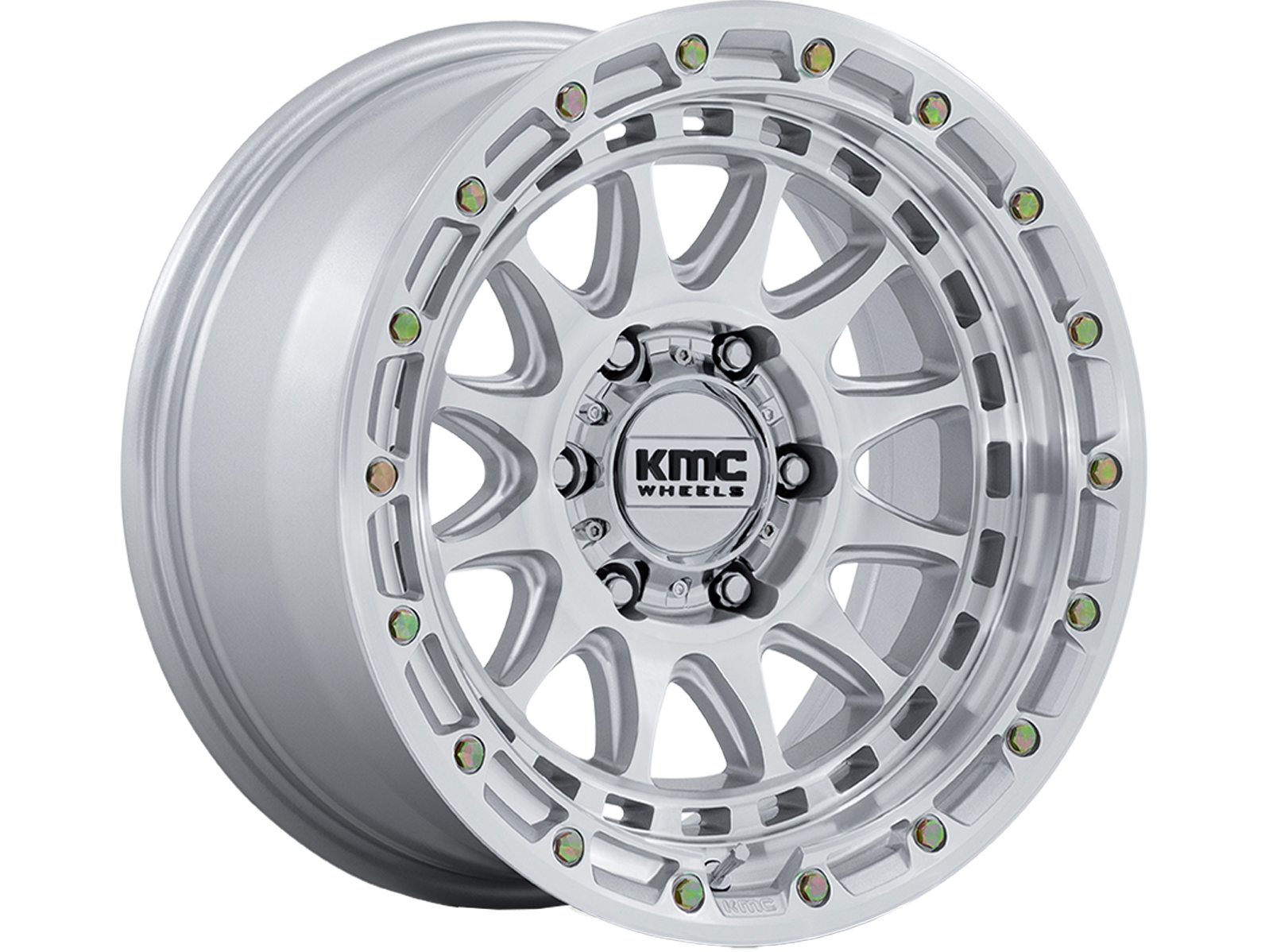 KMC Machined Silver KM556 Crux Wheel KM556SD17856825 | RealTruck
