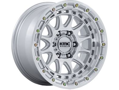 KMC Machined Silver KM556 Crux Wheel KM556SD17856825 | RealTruck