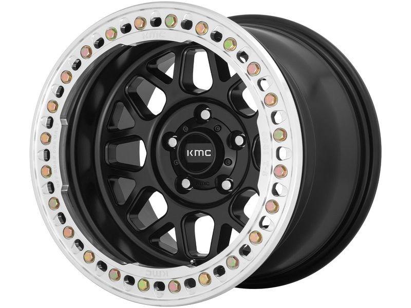 KMC Matte Black KM235 Grenade Crawl Beadlock Wheel KM23579050738N RealTruck