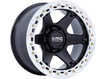 KMC Matte Black KM238 VI Beadlock Wheel