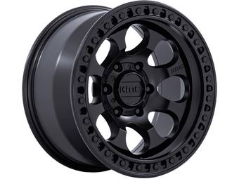 KMC Matte Black KM550 Riot SBL Wheel