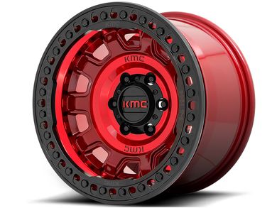 KMC Red KM236 Tank Beadlock Wheels | RealTruck