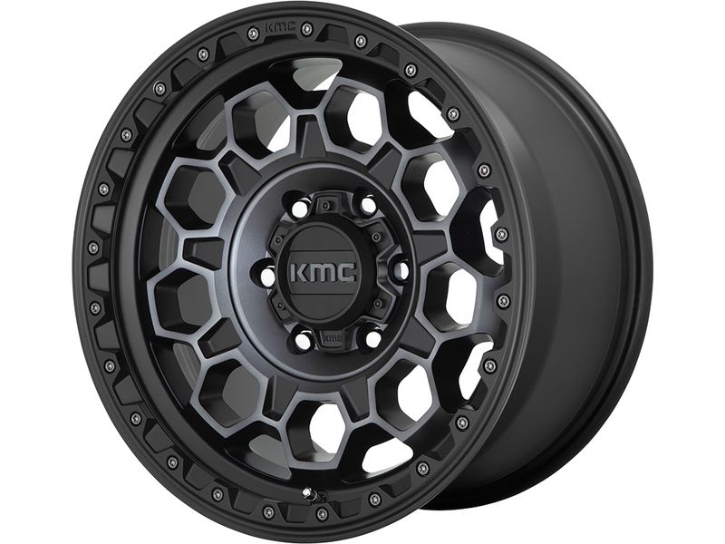 KMC Tinted Black KM545 Trek Wheels | RealTruck