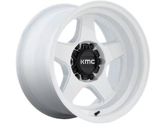 KMC White KM728 Lobo Wheel