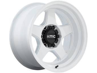 KMC White KM728 Lobo Wheel