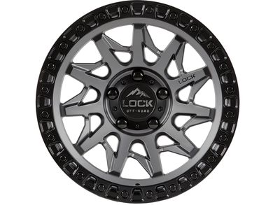 Lock Off-Road Grey Lunatic Wheel LUNATIC-7963MGMBR | RealTruck