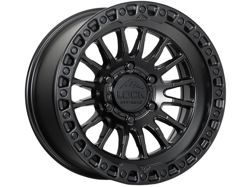 Nitro Rim Lock Lock Off-Road Matte & Gloss Black Grit Wheel GRIT-7969GB | RealTruck