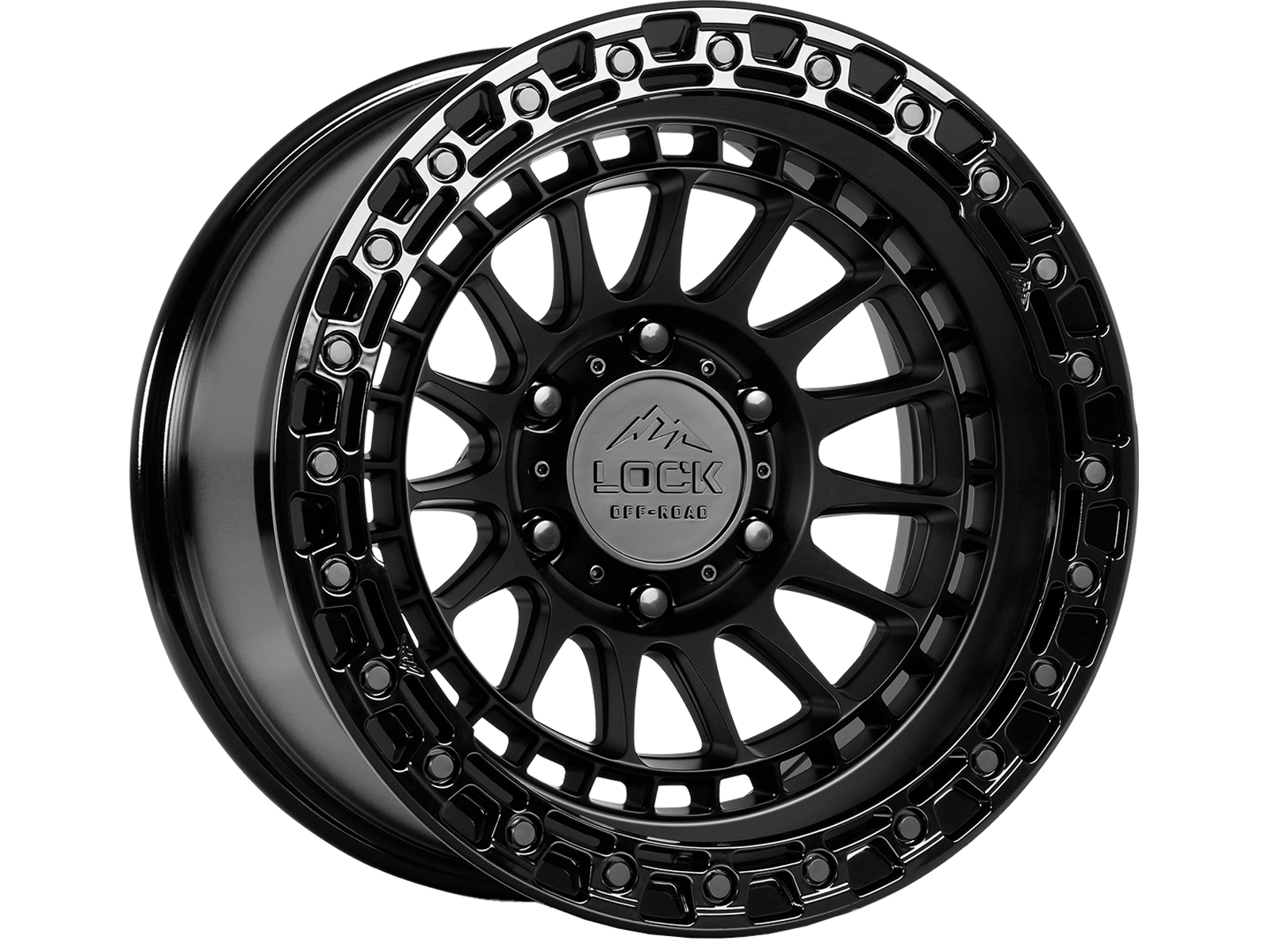 Lock Off-Road Matte & Gloss Black Mojave Wheel MOJAVE-7969GB12N