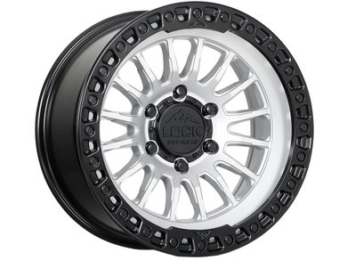 Lock Off-Road Matte Silver & Black Grit Wheel GRIT-7963MSMBR