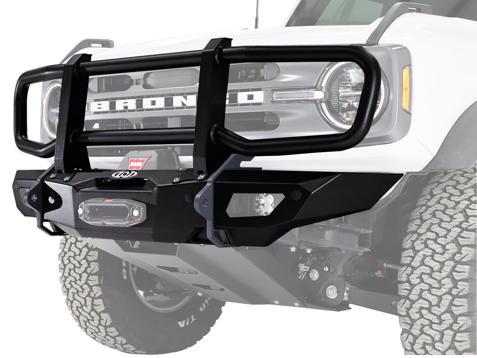LoD Offroad Black Ops Shorty Grille Guard Front Winch Bumper