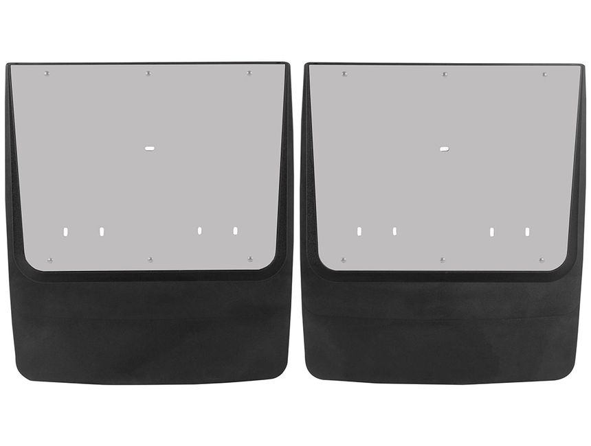 Luverne Contoured Stainless Steel Dually Mud Flaps 509924 RealTruck