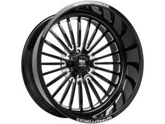 Luxxx HD Forged Milled Gloss Black Pro 6 Warhog Wheel