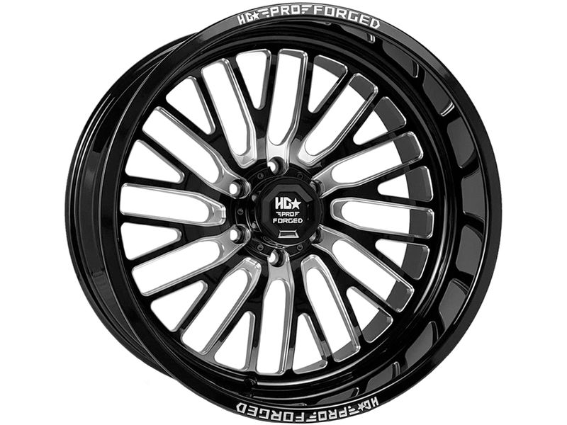Luxxx HD Milled Gloss Black Pro 7 Sentry Wheels RealTruck