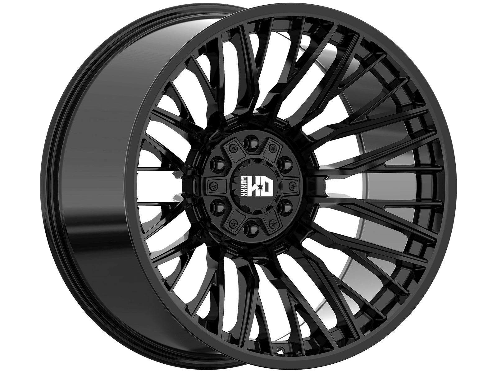 Luxxx HD Gloss Black LHD44 Wheel LHD4422128180-44K-A | RealTruck