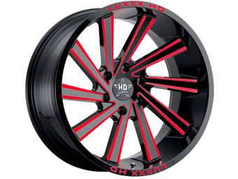 Luxxx HD Gloss Black & Red LHD22 Wheel