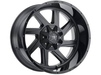 Luxxx HD Matte & Gloss Black LHD14 Wheel