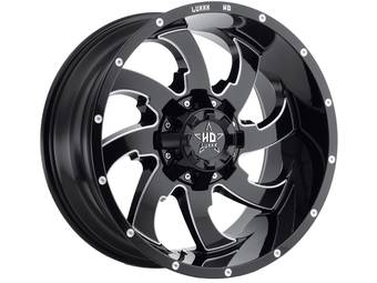 Luxxx HD Milled Gloss Black LHD12 Wheel