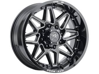 Luxxx HD Milled Gloss Black LHD17 Wheel