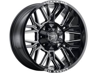 Luxxx HD Milled Gloss Black LHD25 Wheel