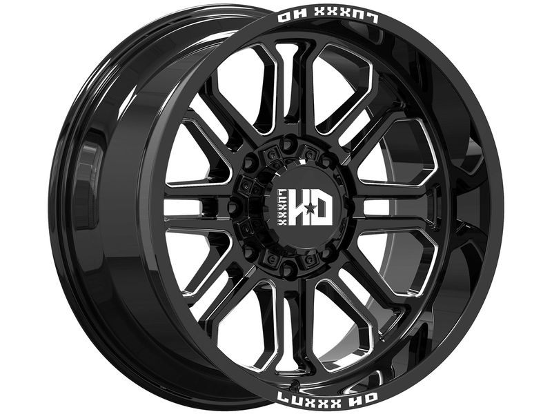 Luxxx HD Milled Gloss Black LHD35 Wheel LHD35201051271397-19D-A1
