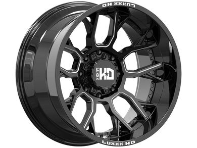 Luxxx HD Milled Gloss Black LHD39 Wheel LHD39201051271397-19D-A1