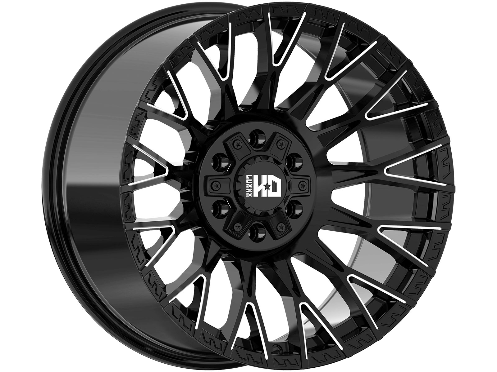 Luxxx HD Milled Gloss Black LHD43 Wheel LHD43201061351397-19G-A1