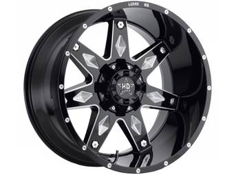 Luxxx HD Milled Gloss Black LHD9 Wheel