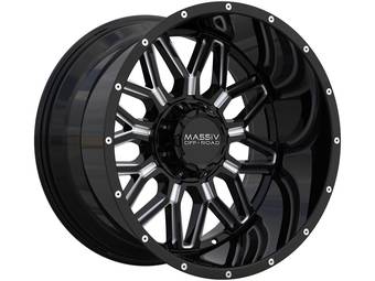 Massiv Off-Road Milled Gloss Black OR-1 Wheels