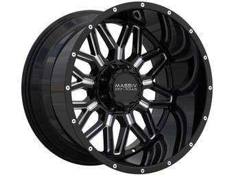 Massiv Off-Road Milled Gloss Black OR-1 Wheels