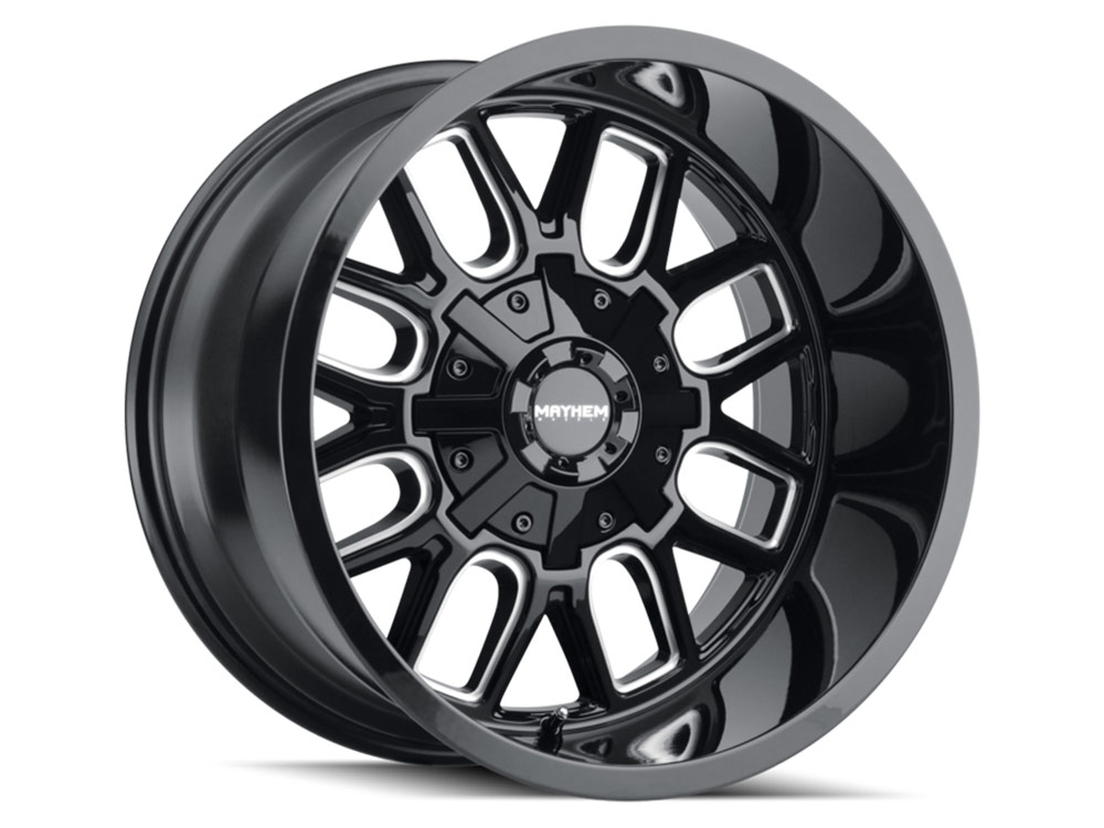 Mayhem Gloss Black Milled Cogent Wheel 8107-2981BM | RealTruck