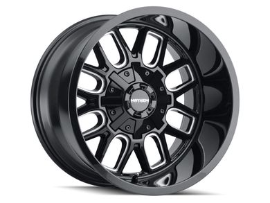 Mayhem Gloss Black Milled Cogent Wheel 8107-2981BM | RealTruck