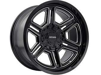 Mayhem Milled Gloss Black Hermosa Wheel