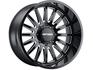 Mayhem Milled Gloss Black Utopia Wheel 8114-2170BM | RealTruck