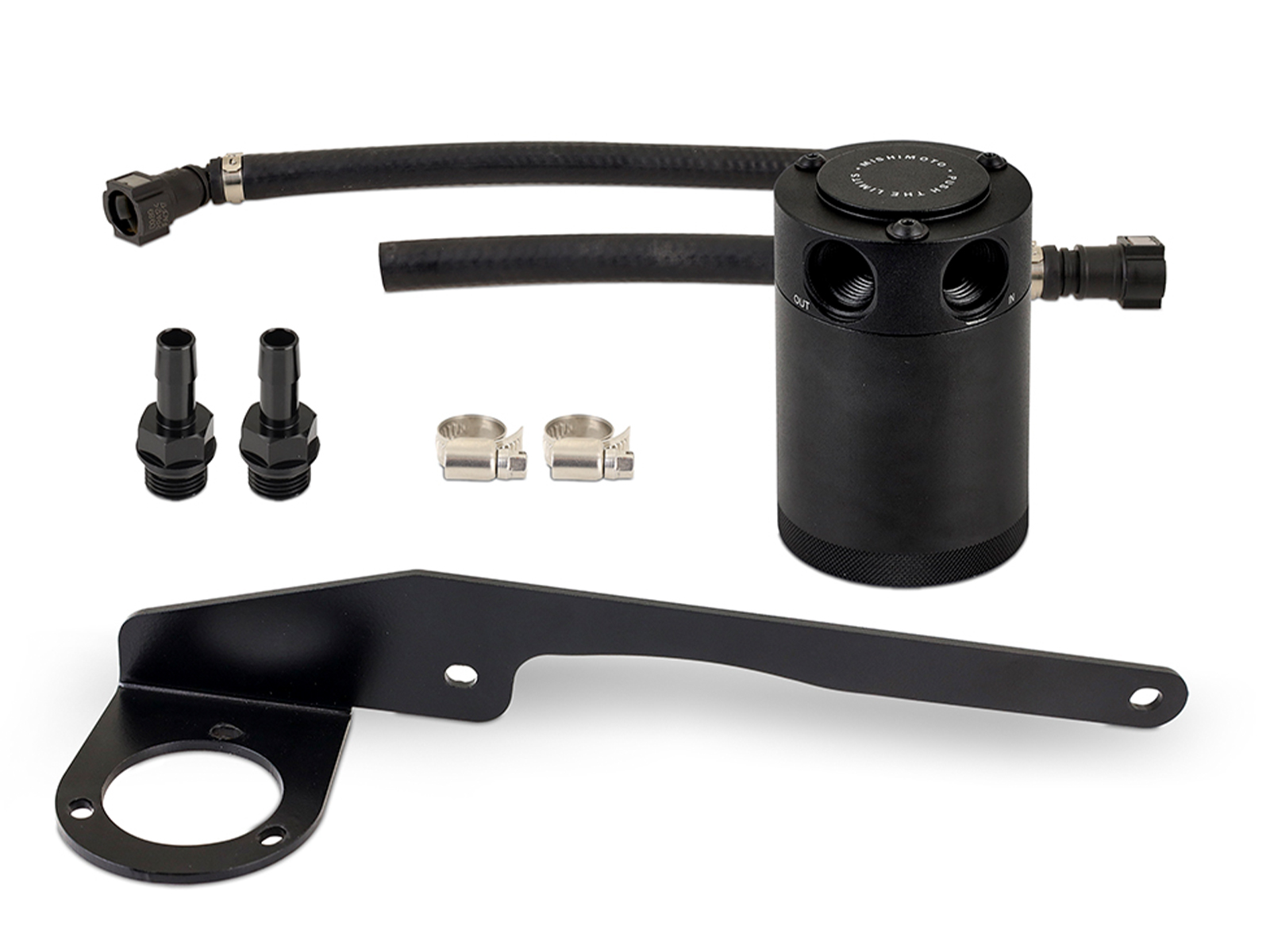 micchan Mishimoto Baffled Oil Catch Can MMBCC-T1-19 | RealTruck