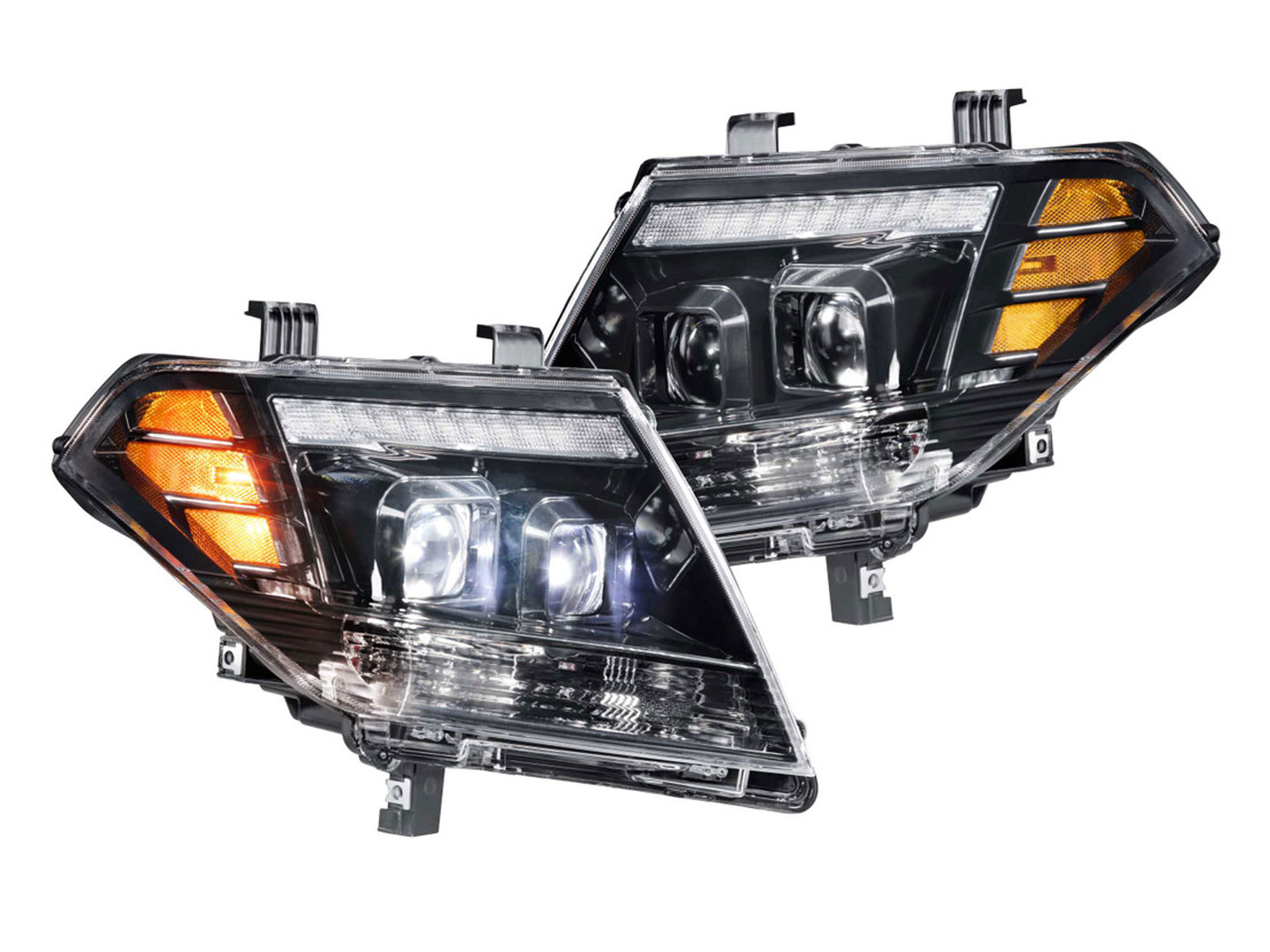 Morimoto XB Black DRL Hybrid LED Headlights LF475 | RealTruck