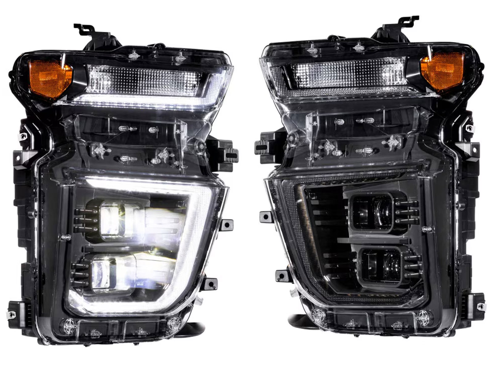 Morimoto XB Black DRL Hybrid LED Headlights LF546 | RealTruck