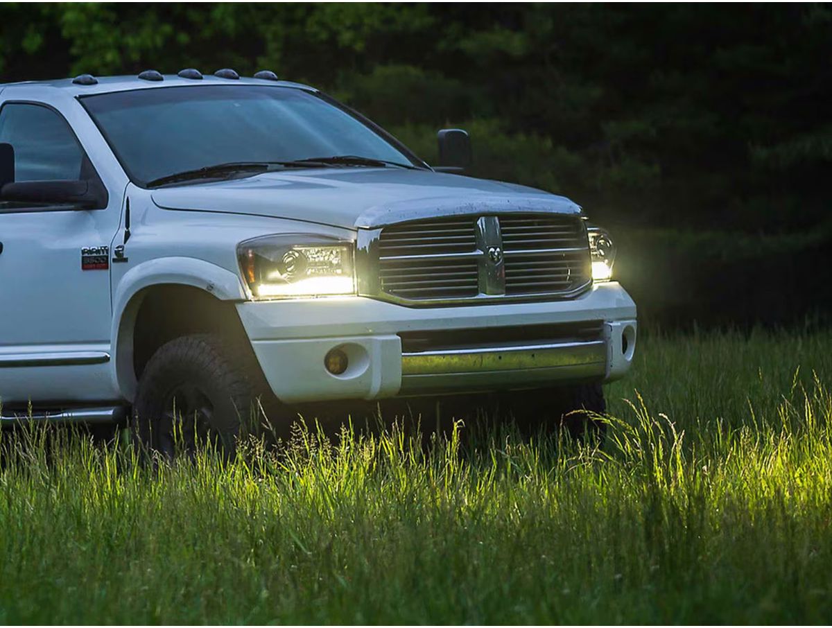 Morimoto XB Black DRL Hybrid LED Headlights LF558 | RealTruck