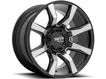 Moto Metal Machined Gloss Black MO804 Spider Wheels