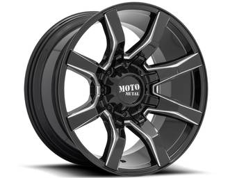 Moto Metal Milled Gloss Black MO804 Spider Wheels