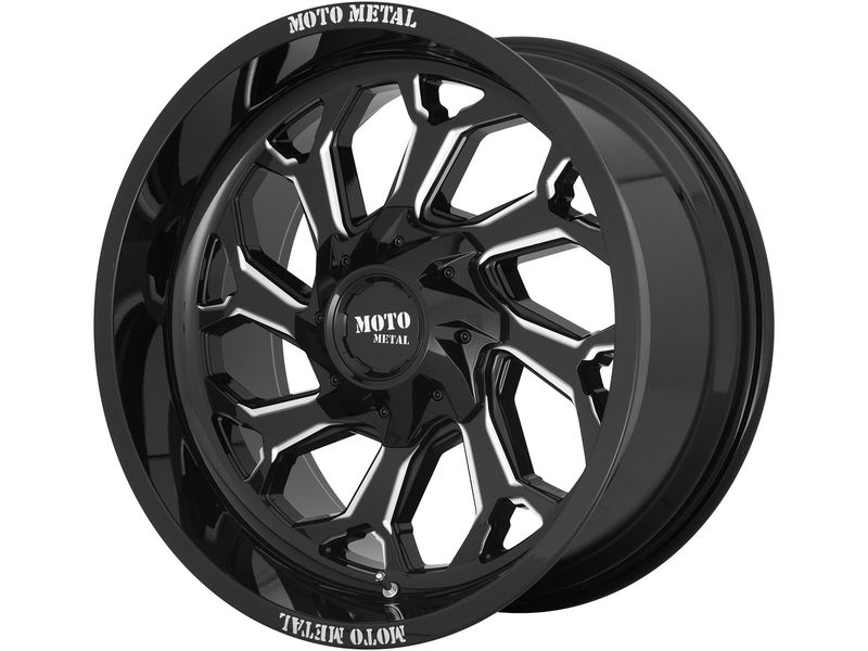 999 Rims Moto Metal Milled Gloss Black MO999 Wheels | RealTruck