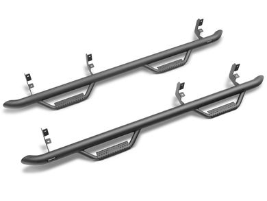 N-Fab Black Cab Length Nerf Bars C1980CC-TX | RealTruck