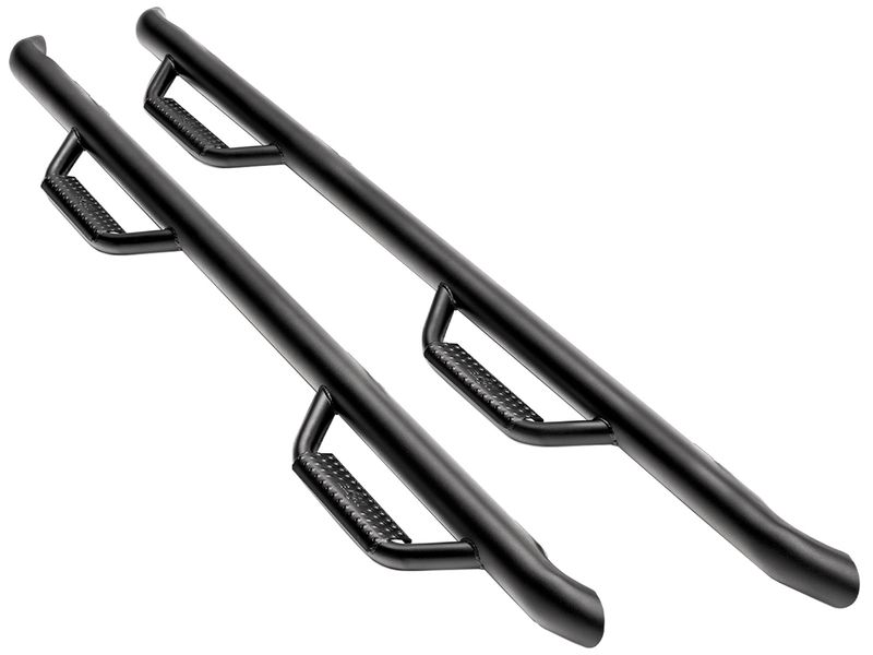 N-Fab Black Cab Length Nerf Bars F0446RC-TX | RealTruck